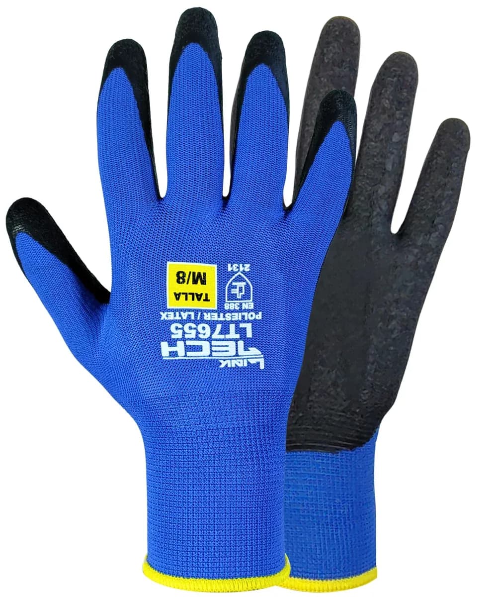 Guante Poliéster Látex